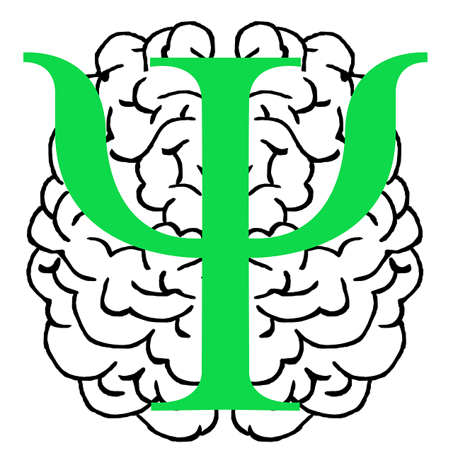 An image of a brain and a Greek letter Psi superimposed on it